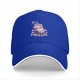 Black baseball cap with anxious unicorn and magical text design