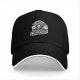 Black baseball cap with horror ice cream graphic design