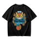 Neko Bus Tours Cat Graphic Olive T-Shirt