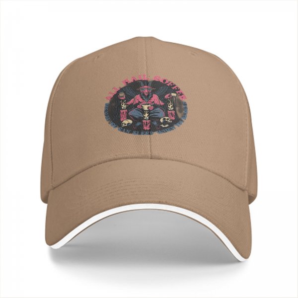 All Hail Coffee Demon Graphic Black Baseball Cap