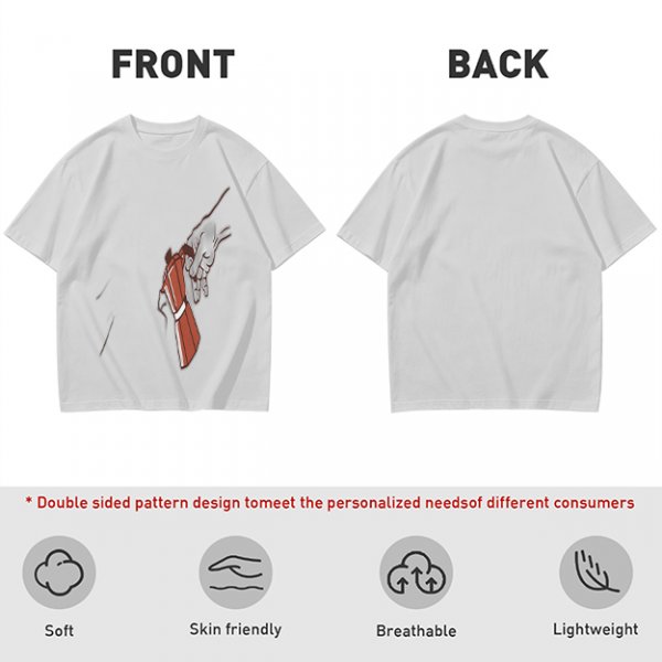 Oversized Olive T-Shirt With Mechanical Hand Holding Gun Graphic