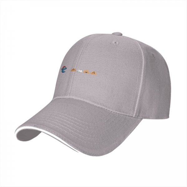 Black baseball cap with retro video game character graphic design