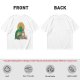Olive Green T-Shirt With Zelda Themed Cartoon Characters Print
