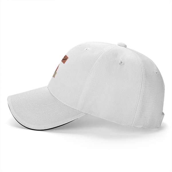 Black baseball cap with cats eating ramen graphic
