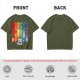 Dungeons and Dragons Polyhedral Dice Rainbow Graphic T-Shirt