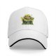 Black Baseball Cap With Goofy Green Slime Monster Print