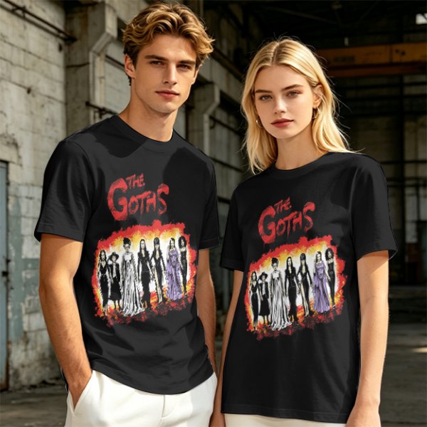 Olive T-Shirt Featuring The Goths Gothic Women Art Print