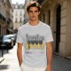 Olive Green T-Shirt With Vacation And Five Star Graphic Print