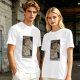 Olive Green T-Shirt With The Princess Tarot Card Style Anime Print