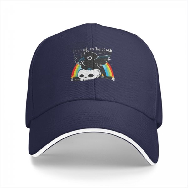 It is ok to be Goth graphic baseball cap