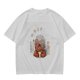 Olive T-Shirt with Chewbacca Drinking Boba Graphic