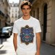 Olive T-Shirt With Fantasy Beholder Monster Graphic Print