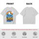 Olive graphic tee with cute mountain rainbow and 'I Wanna Be Where The People Aren't' text