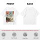 Olive T-Shirt with Ukiyo-e Style Ninja Temple Print