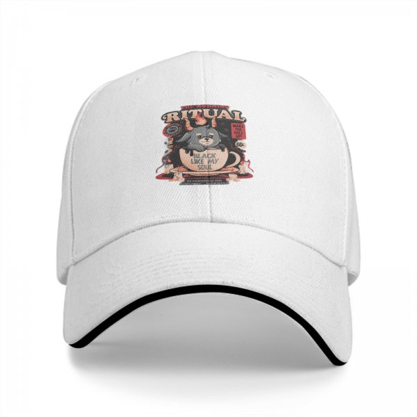 Black Like My Soul Morning Ritual Graphic Baseball Cap
