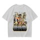 Olive T-shirt with Hee-Hee-Man Master of Pop Lifting Barbell Graphic