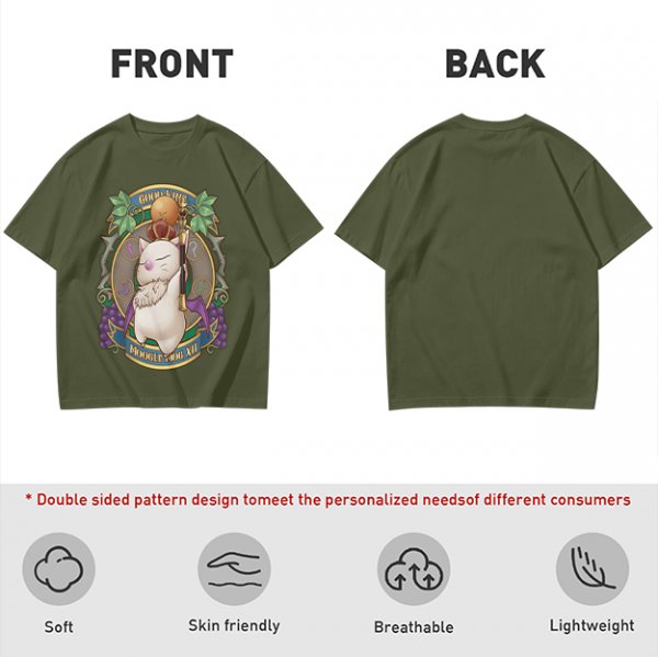King Moogle Graphic Olive Green T-Shirt