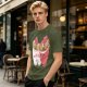 Olive T-Shirt With Cute Ramen Cups In Love Graphic