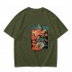 Olive Green T-Shirt With Runes & Rituals Wizard Graphic
