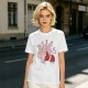 Olive T-Shirt With Krampus And Santa Graphic Print
