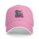 Black Baseball Cap With Colorful Abstract Fantasy Art Print