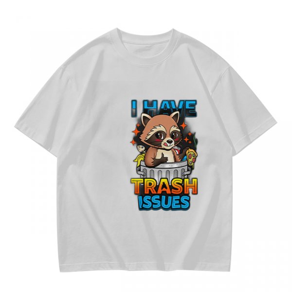 I Have Trash Issues Raccoon Graphic T-Shirt Design