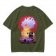 Anime Gear 5 Character Graphic T-Shirt With Sunset Scene