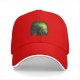 Black Baseball Cap With Glowing Green Cat Art Print