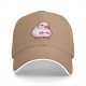 Black Baseball Cap With Cute Chubby Duck Graphic Design