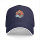 Black Baseball Cap With Elemental Fire And Water Art Print