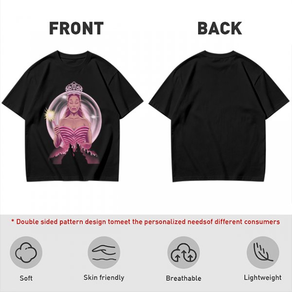 Olive T-Shirt With Glinda The Good Witch Graphic Print