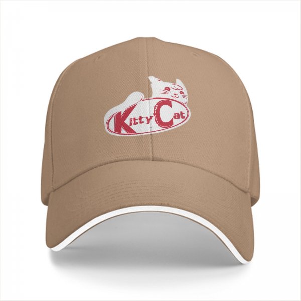 Black baseball cap with Kitty Cat graphic and text