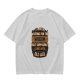 Olive t-shirt with 'I'm still waiting for wisdom that comes with old age' print