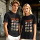 Olive T-Shirt With Sushi Cats Graphic Print
