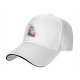 Black baseball cap with anxious unicorn and magical text design