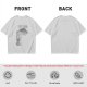 Olive Green Oversized T-Shirt With Abstract Graphic Print