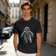 Olive T-Shirt with Floating Astronaut Graphic Print
