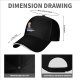 Black Baseball Cap With Watercolor Moon And Silhouette Art Print