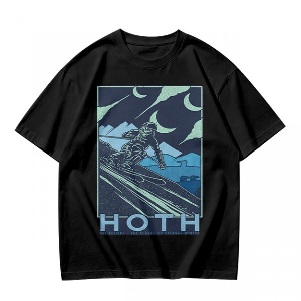 Hoth Skiing Graphic Tee for Winter Sports Fans