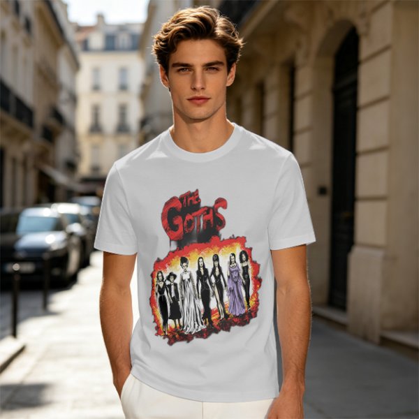 Olive T-Shirt Featuring The Goths Gothic Women Art Print