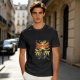 Olive graphic t-shirt with Dark Souls metal-style print
