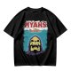 Olive Graphic T-Shirt with Skeletor Jaws Parody Art
