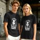 Olive t-shirt with Wednesday Addams 'I Like People Far Away From Me' print