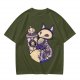 Halloween Skeleton Fox Holding Ghoul Brew Cup T-Shirt