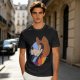 Olive T-Shirt Featuring Cowboy Goofy Cartoon Graphic