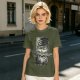 Olive T-shirt with One Piece Zoro Bandana Sword Print