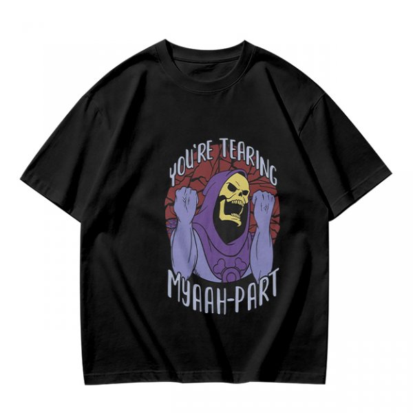 Olive T-Shirt With Skeletor 'You're Tearing Myaah-Part' Graphic