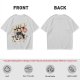 Olive graphic tee with caffeine kick cartoon coffee cup design