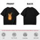 Olive T-Shirt With Cute Pumpkin Creature And Moon Star Print