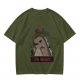 Olive T-Shirt With Hungry Dinosaur 'I'm Hangry' Print